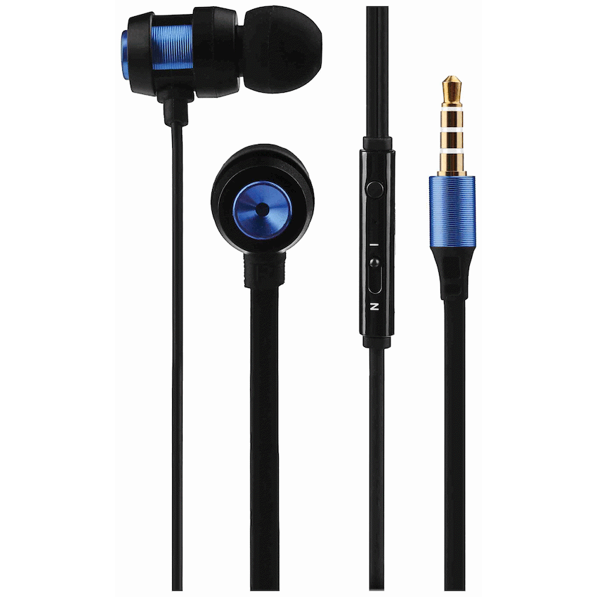 Volkano Alloy Series Metal Earphone - Blue