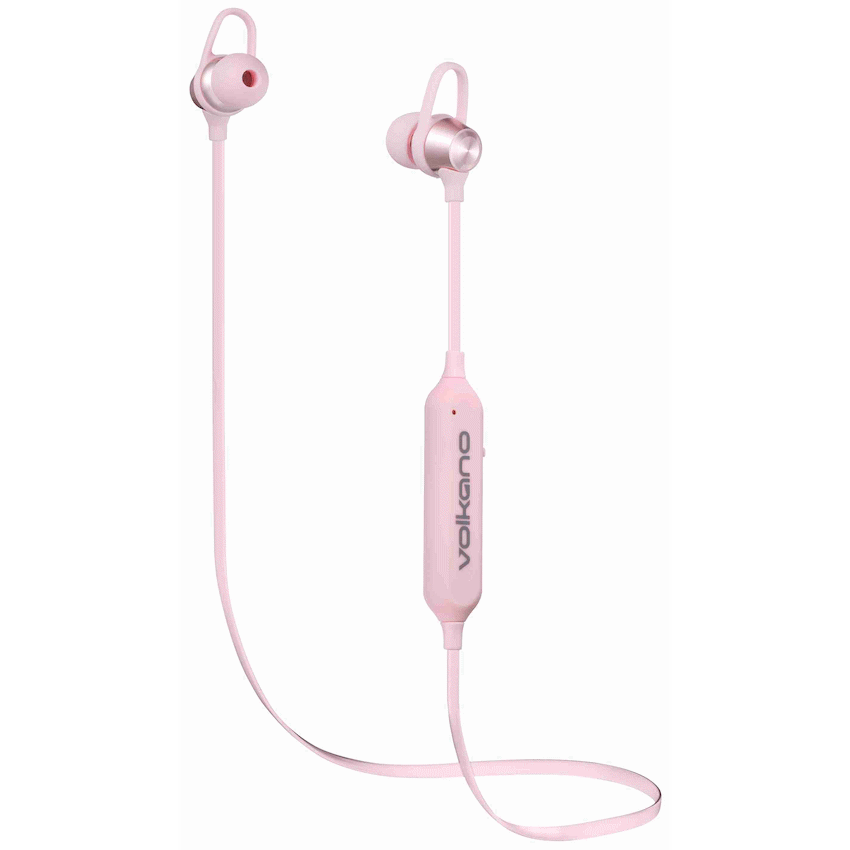 Volkano Rush 2.0 Bluetooth Earphones - Pink