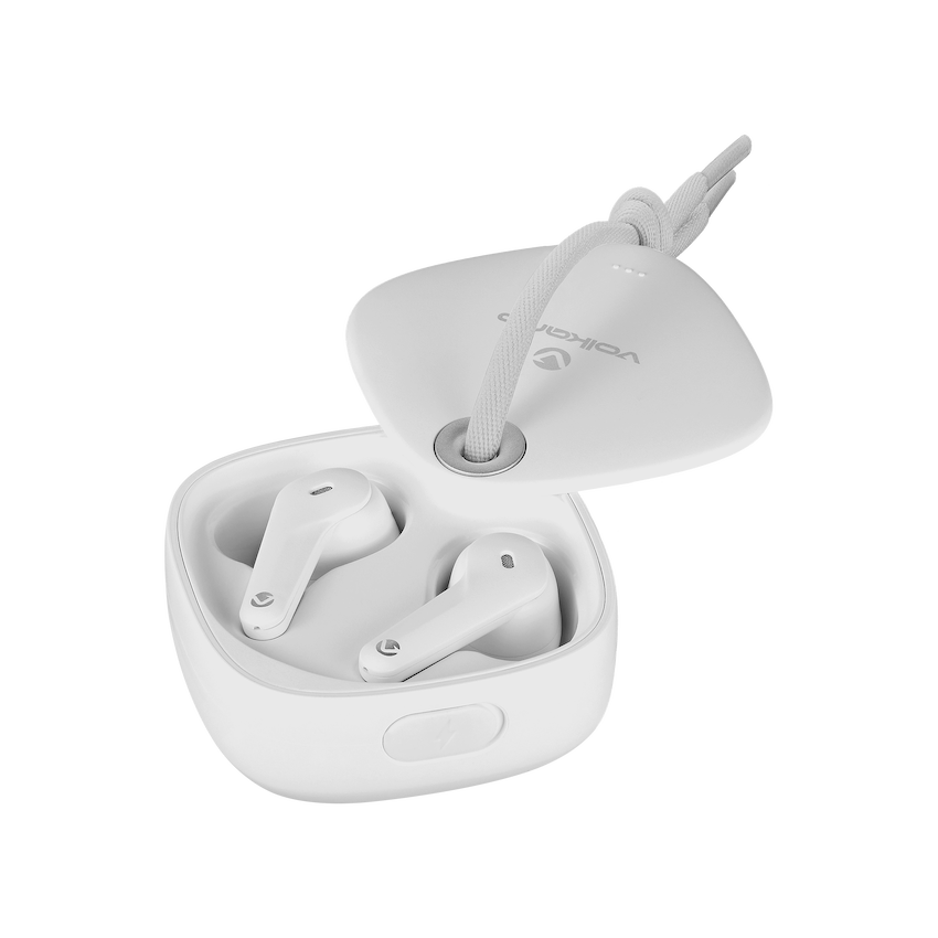 Volkano Ore Series True Wireless Earphones with Charging Case - White