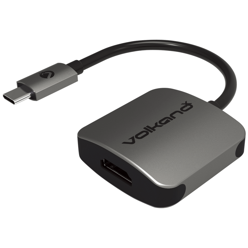 VolkanoX Core HDMI Series USB Type-C to 4K HDMI Converter - 10cm - Charcoal