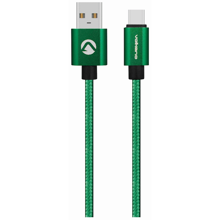 Volkano Fashion Series Micro USB Cable 1.8m - Apple Green