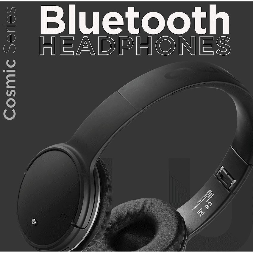 Volkano Cosmic Series Bluetooth Headphones - Black image 4