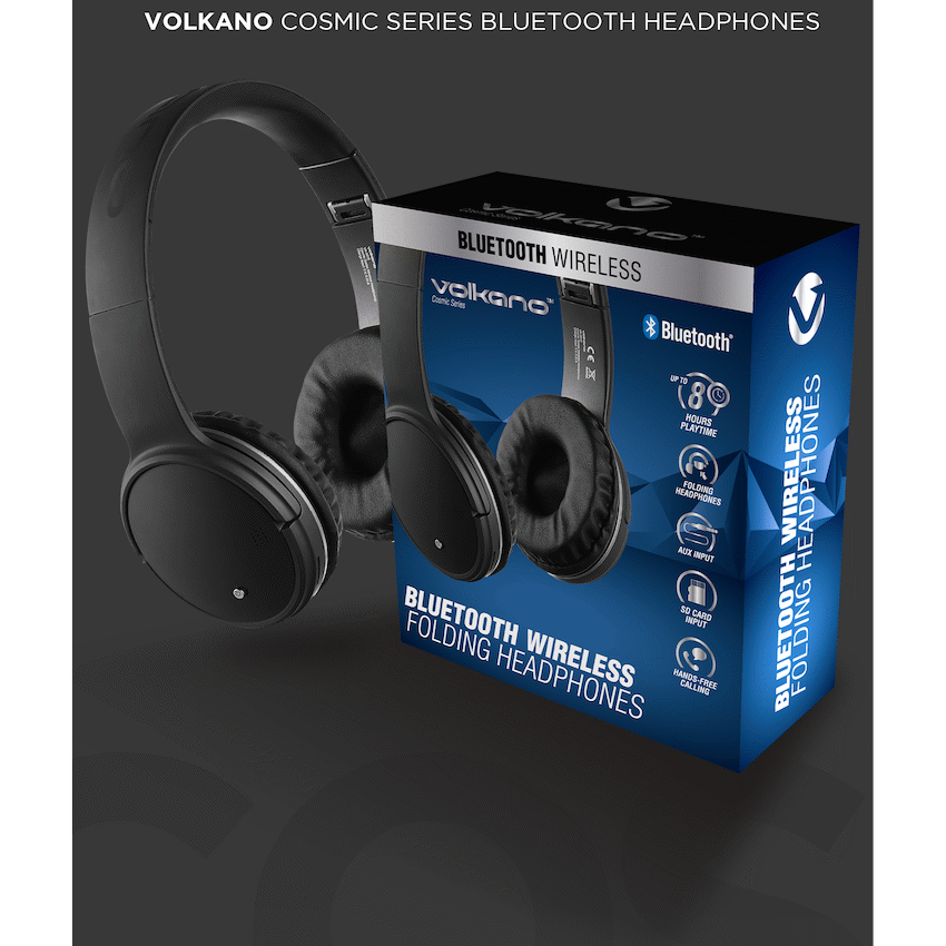 Volkano Cosmic Series Bluetooth Headphones - Black image 8