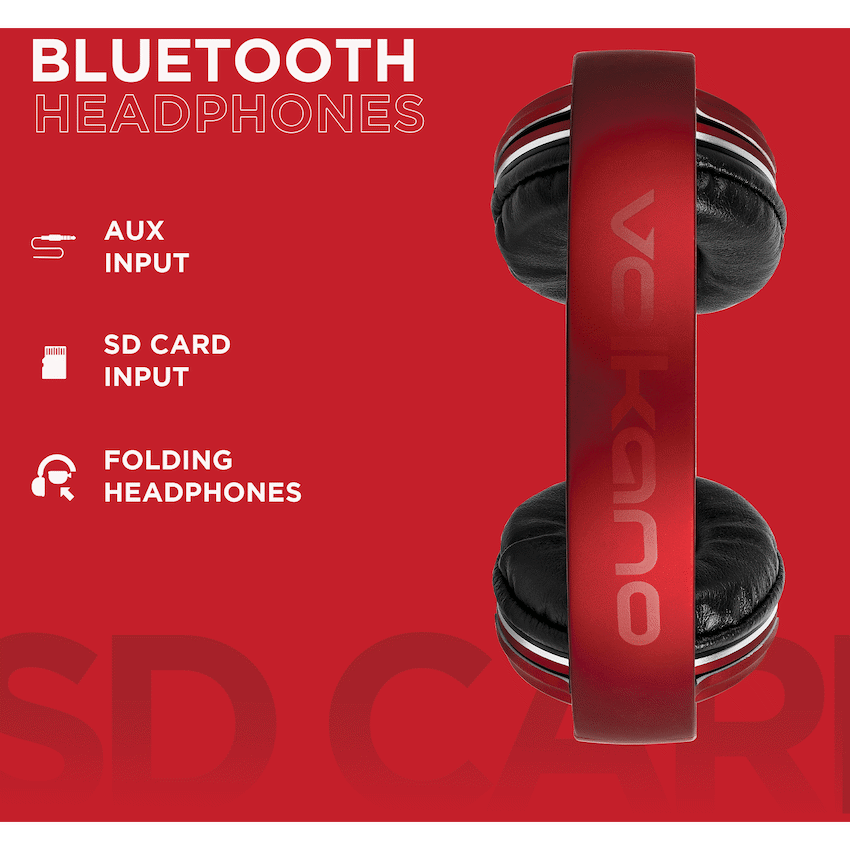 Volkano Cosmic Series Bluetooth Headphones - Red image 5