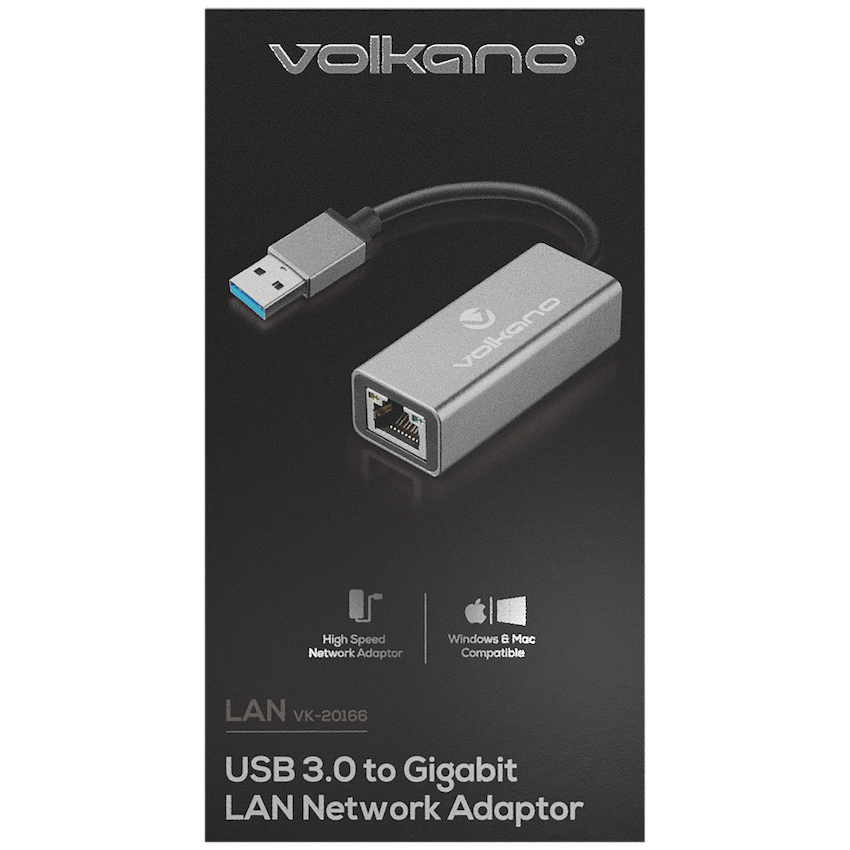 Volkano Lan Series USB 3.0 to Gigabit LAN Network Adaptor - Image 3