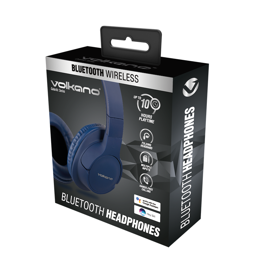 Volkano Galactic Series Bluetooth Headphones - Blue image 2