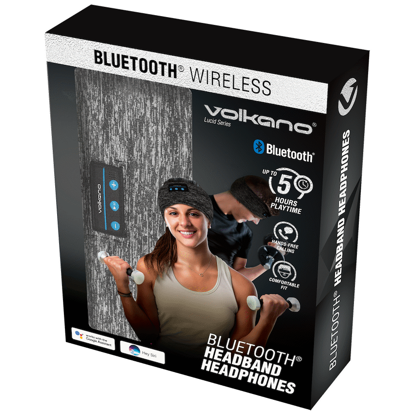 Volkano Lucid Series Bluetooth Headband Headphones - Grey image 4