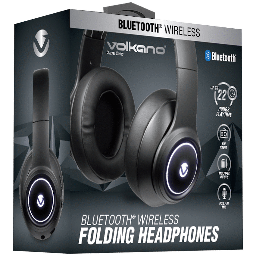 VolkanoX Quasar Series Bluetooth Headphones - Black image 3
