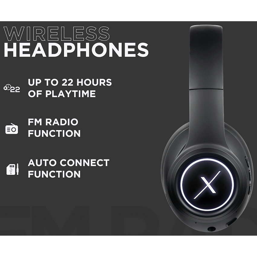 VolkanoX Quasar Series Bluetooth Headphones - Black image 5