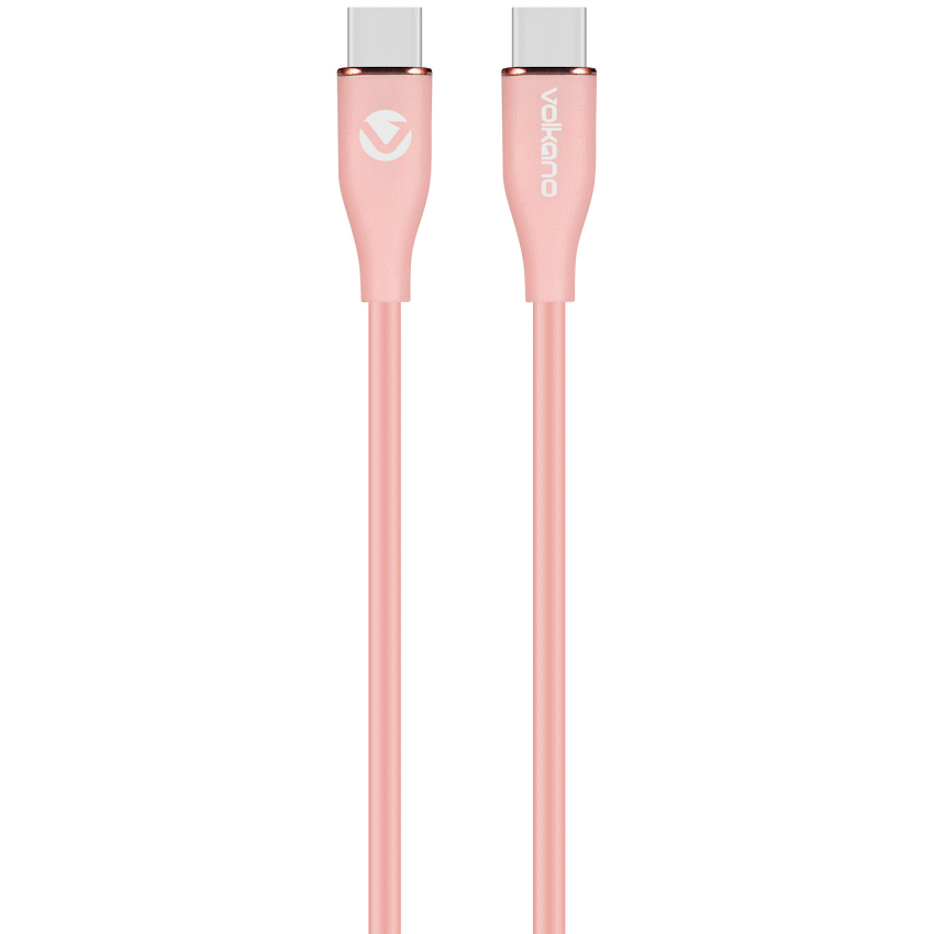 Volkano Flexi Series Type-C to Type-C 1.5m 60w - Pink
