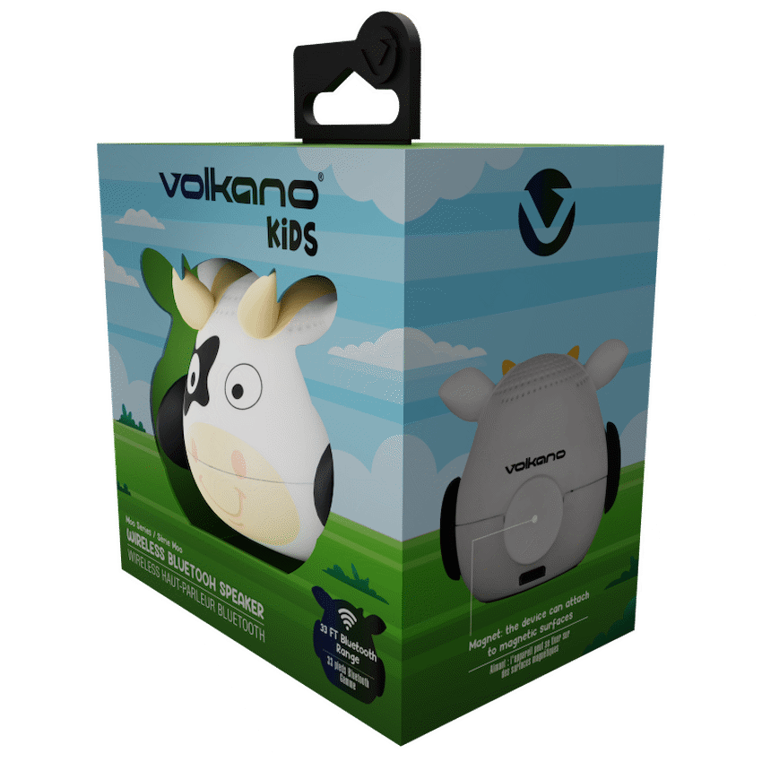 Volkano Moo Series Bluetooth Speaker - Black/White