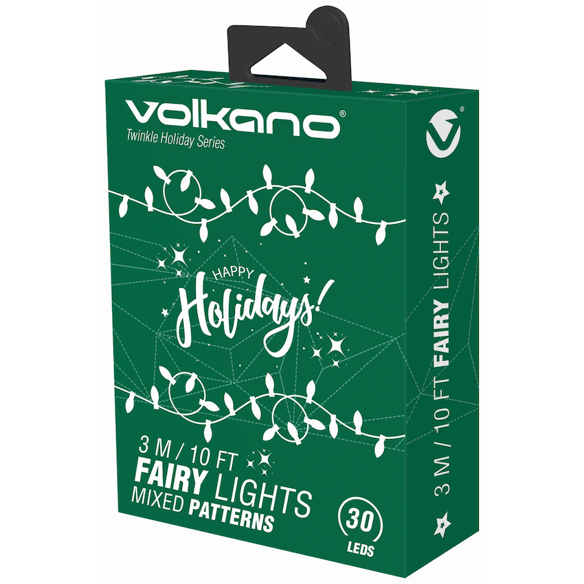 Volkano Twinkle Holiday Series Fairy Light 3m/10ft 30 LEDs - Christmas