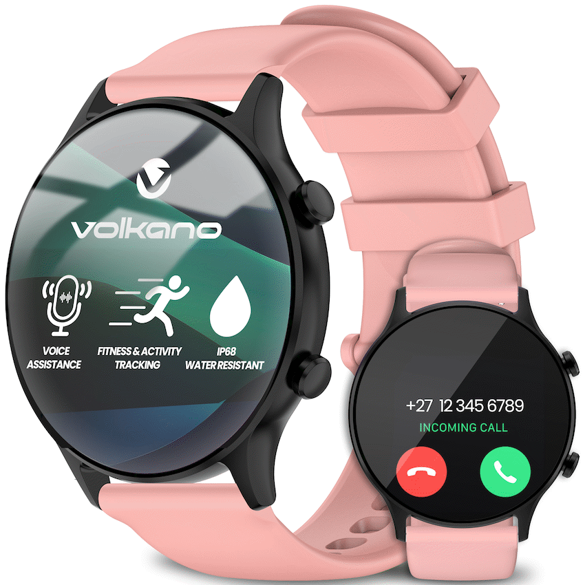 Volkano Halo Series Smartwatch - Coral Pink