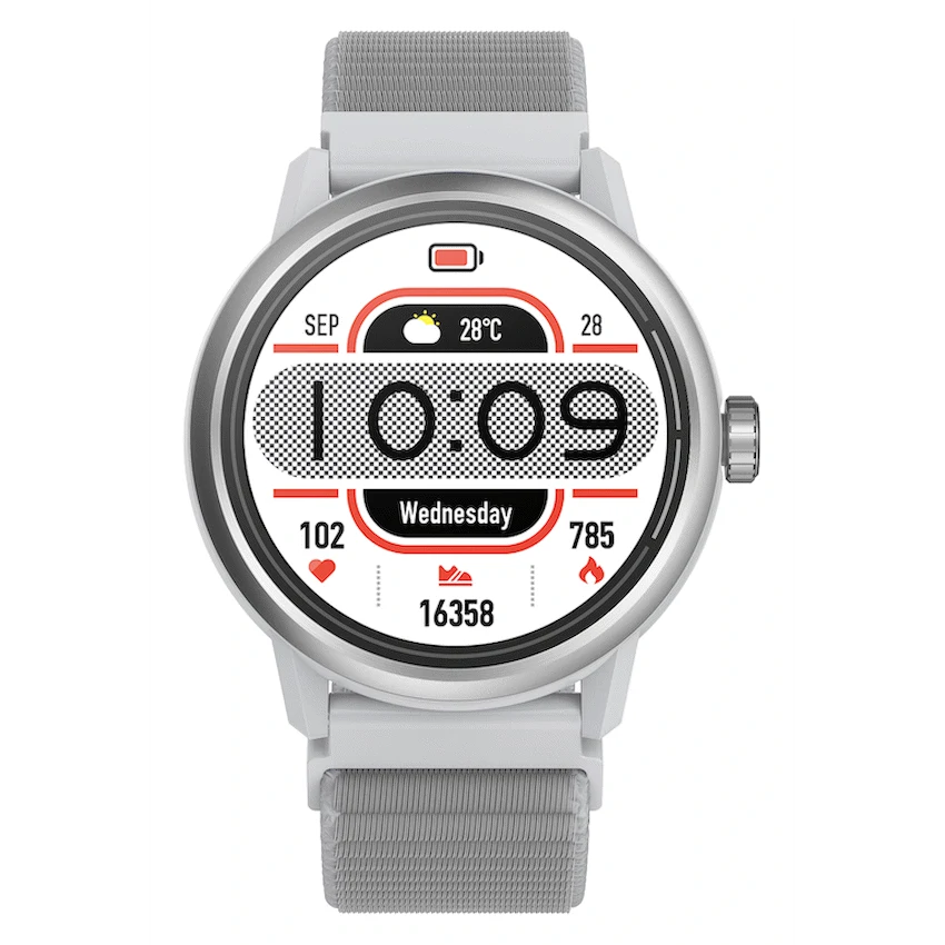 Volkano Tide Series Waterproof Smart Watch - Silver