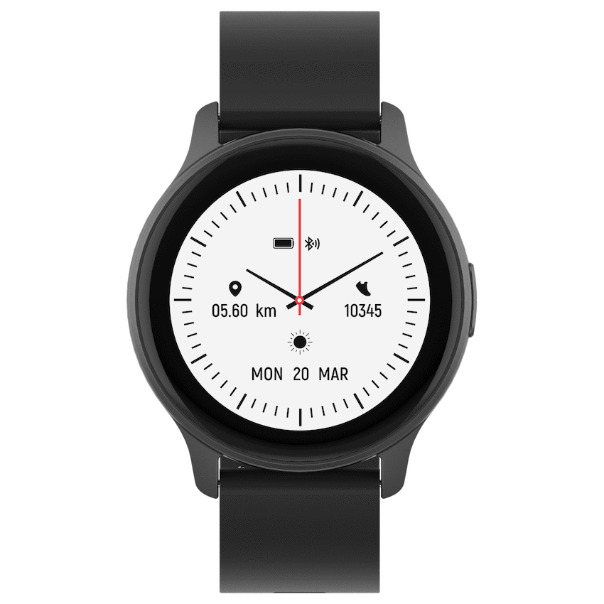 Volkano Active Tech Trend series Watch with heart rate monitor - Black