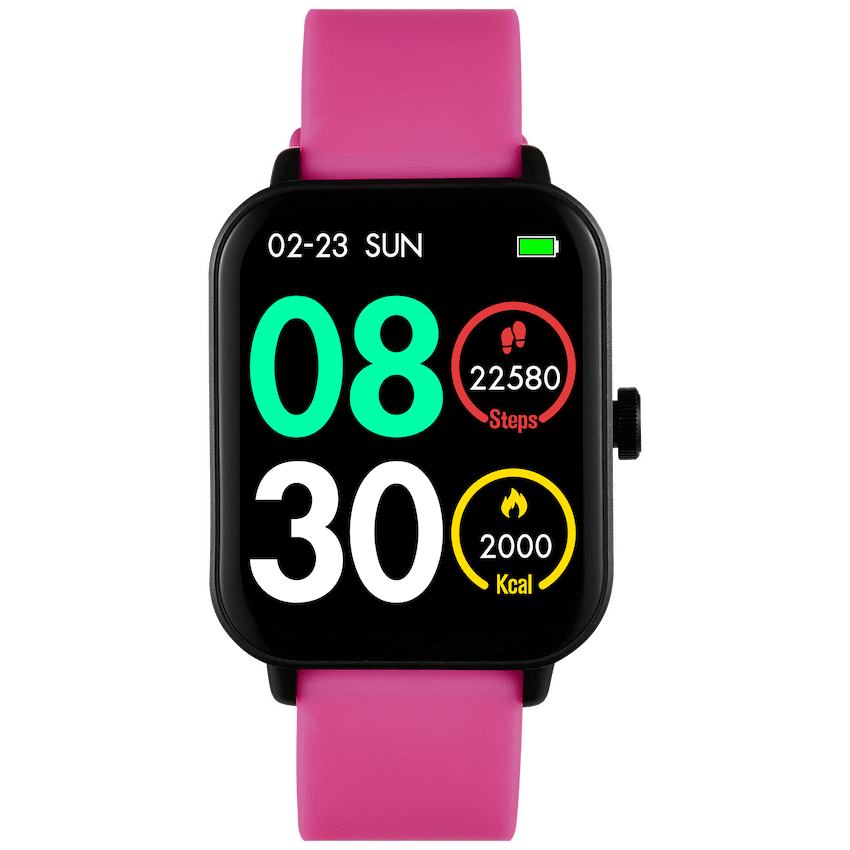 Volkano Chroma Series Smartwatch with Pink Strap