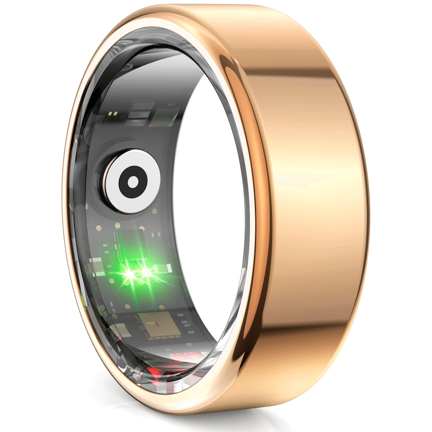 Volkano Ring Series Smart Ring with Charge Case - Black 20.8mm