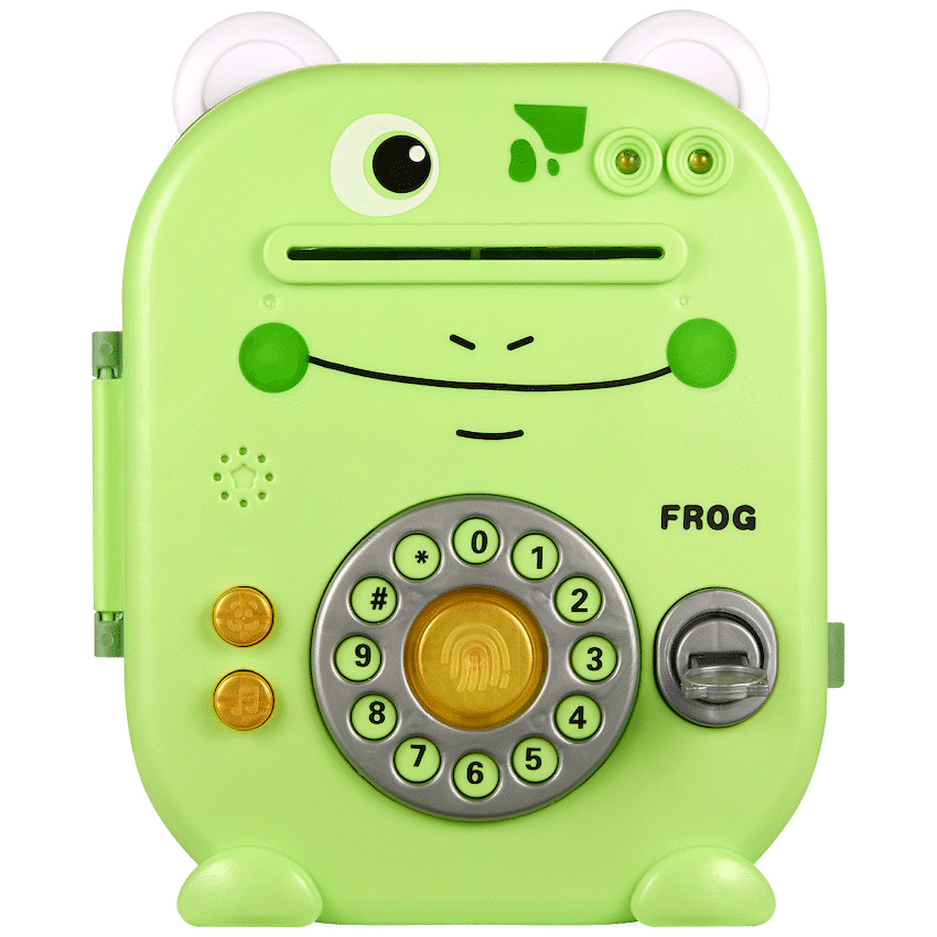 Volkano Kids Frog Series Money Saving Vault - Green