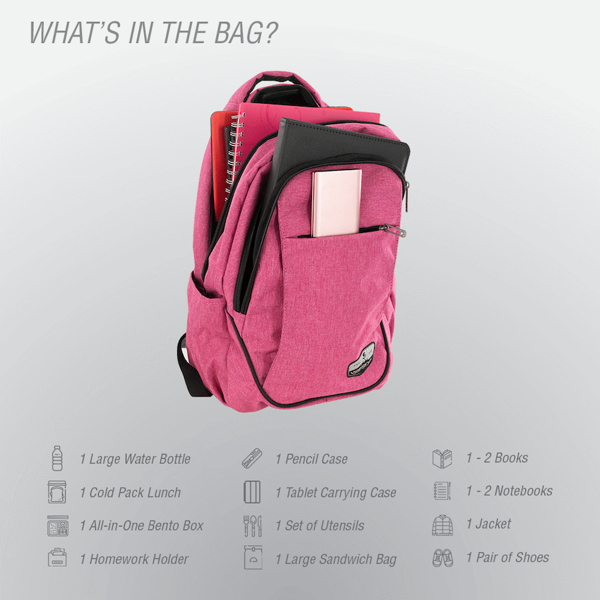 Volkano Victory Backpack - Pink Mel - Image 12