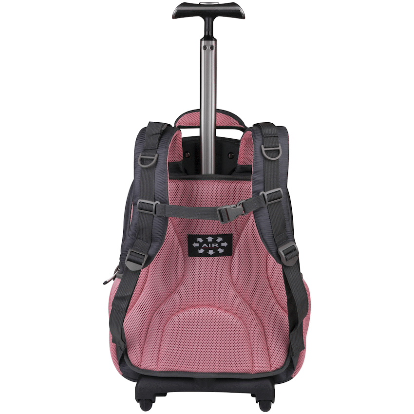 Volkano Orthopaedic Trolley Backpack 35l - Dark Grey/Pink - Image 10