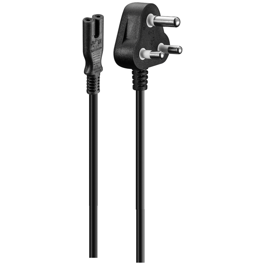 Volkano Presto series Power Cable Figure 8 to SA 3pin 1.8m 2.5A - black