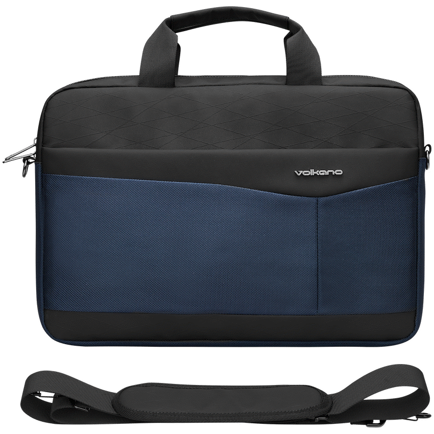 Volkano Seismic 15.6" Laptop Shoulder Bag Blk/Nvy