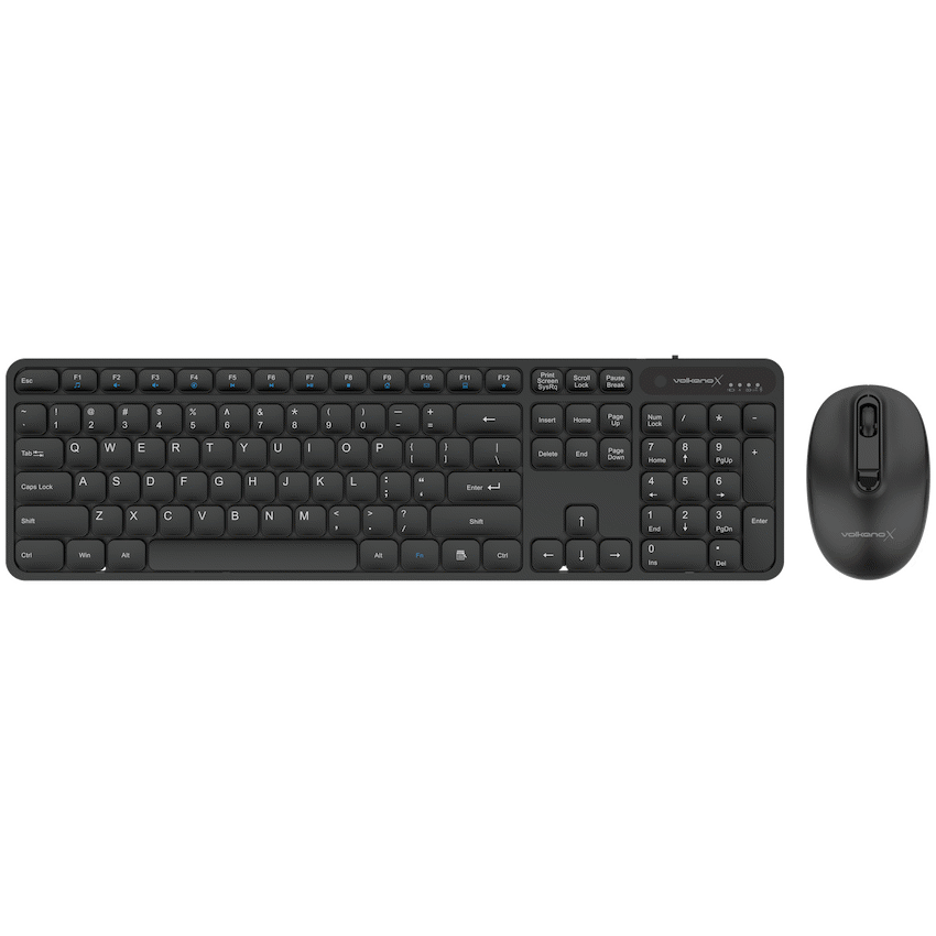 VolkanoX Garnet Bluetooth Wireless Keyboard and Mouse Combo - Black
