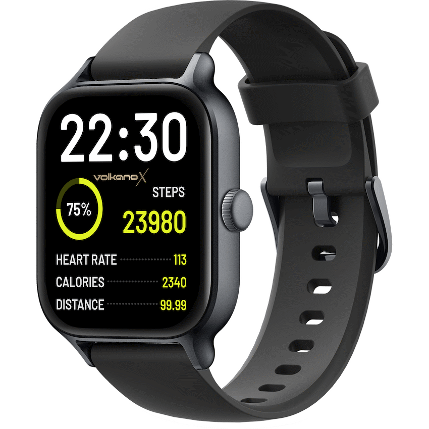 VolkanoX Kronis Series GPS Smartwatch - Black