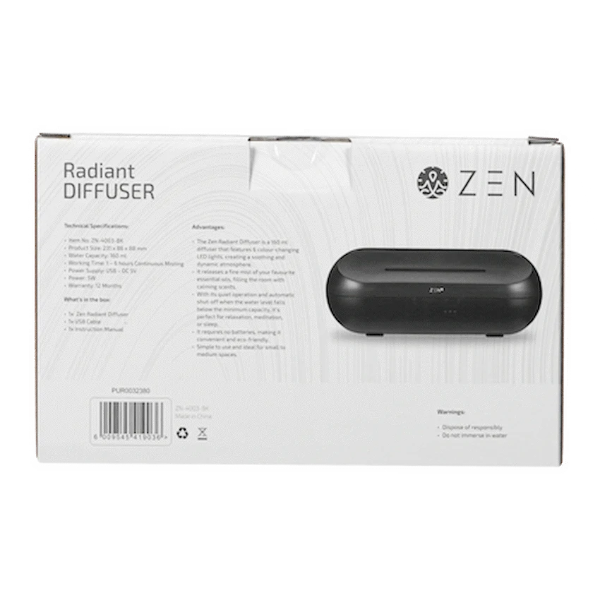 Zen Radiant Diffuser - Black - Image 3